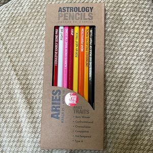 Astrology pencils for Aries